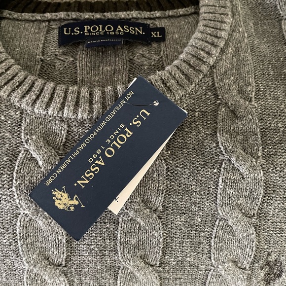 U.S. Polo Assn. Other - Brand new U.S.Polo gray color beautiful long sleeves sweater